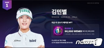 데뷔 첫 승 기록한 마다솜, 위메이드 대상포인트 '9월 MVP' 선정