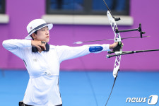 활시위 놓는 안산
