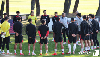 평가전 앞둔 축구국가대표팀