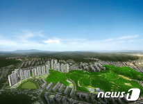 축구장 77개 크기 공원 구미 그랑포레 데시앙 1단지 분양 진행