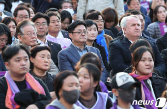 이태원 참사 1주기 시민추모대회 자리한 이재명·홍익표·인요한