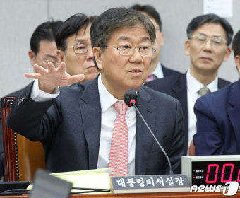 [국감]질의에 답변하는 김대기 대통령비서실장