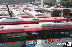 경진여객 총파업으로 운행 멈춘 버스