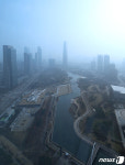 미세먼지 가득한 송도국제도시