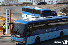 지방교정청 특수호송팀 호송버스 대구 총집합