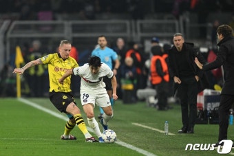 '이강인 68분' PSG, 도르트문트와 1-1 무승부…조 2위로 16강 진출