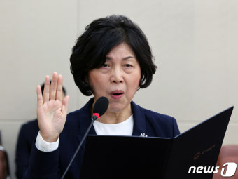 강정애 국가보훈부 장관 후보자, 인사청문회 선서