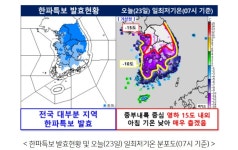 전국 곳곳 올해 가장 추운 날씨…이천 -15.1도·천안 -14.7도