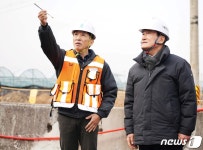 금호·대창 하이패스IC 설치 공사현장 방문한 최기문 영천시장
