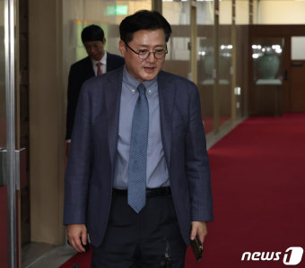윤재옥 원내대표와 회동 마친 홍익표 원내대표