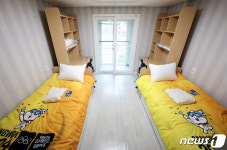 선수들이 묵는 아늑한 숙소