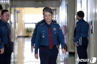 지휘부 회의 참석하는 조지호 신임 서울경찰청장