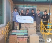 발명진흥회, 양평천사의집에 설 성금·생활용품 전달