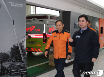 영등포소방서 찾은 김종민 새로운미래 공동대표