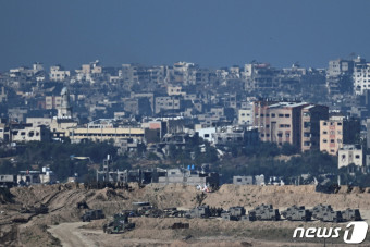 라파 지상전 예고 속 가자 지구 집결한 이스라엘 군