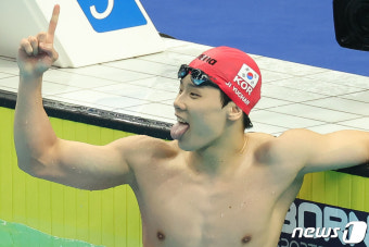 지유찬, 세계수영선수권 남자 자유형 50m 결선 진출 무산