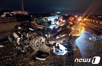 블랙아이스에 '쾅쾅'… 안성 고삼교차로 인근서 차량 다중 추돌
