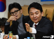 계양산전통시장 상인회 만난 원희룡 전 장관