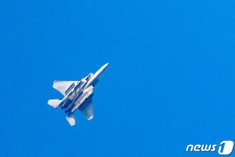 [포토] 레바논 남부 접경지 상공을 비행하는 이스라엘군 전투기