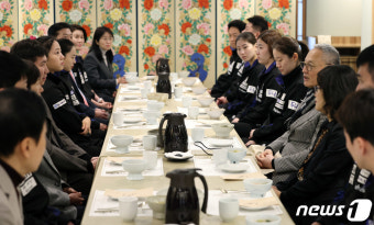 유인촌 장관 ‘대한민국 탁구 선수단 간담회’