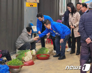 완도 전통시장 박지원 후보 잘 부탁합니다