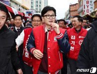 동울산종합시장 찾은 한동훈 위원장