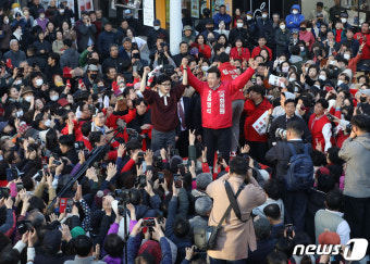 양산 지원사격 나선 한동훈