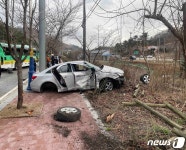 동해 7번 국도서 시외버스·승용차 추돌… 1명 부상
