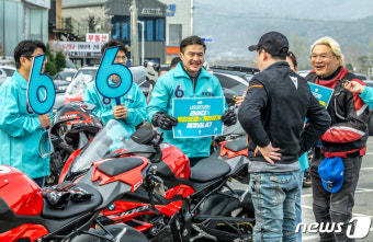 새로운미래 오영환 선대위원장, 이륜차 안전운전 캠페인