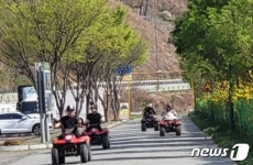 ‘ATV도 타고, 출렁다리도 건너고 초여름 날씨 강원 야외 북적