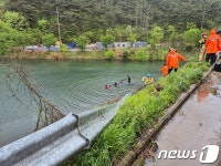 곡성 오곡면 하천 1톤트럭 추락…2명 심정지 상태 병원 이송