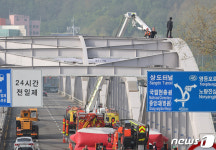 신원불상 남성, 한강대교 위 소동
