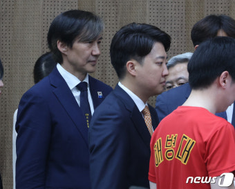 '채상병 특검법 처리 촉구' 회견 참석한 조국·이준석