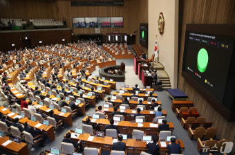 국회 통과되는 이태원참사 특별법