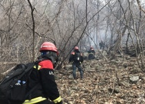경북 문경시 마성면 산불 진화…인근 화학공장서 날아온 불꽃 추정