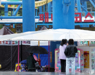 한산한 야외 놀이공원, 오늘 어린이날 맞아?