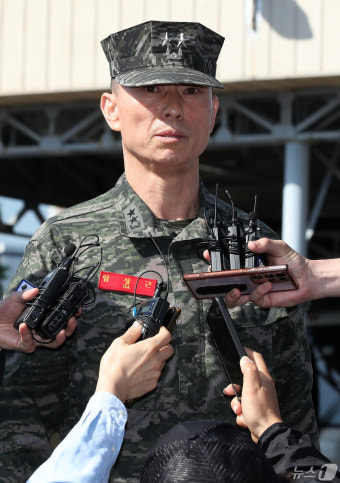 소환 조사 앞두고 입장 밝히는 임성근 전 해병대 1사단장