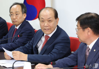 비대위 첫 회의 주재하는 황우여