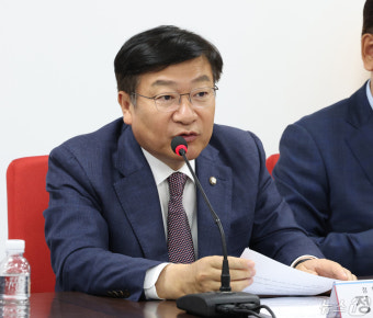 발언하는 정점식 정책위의장
