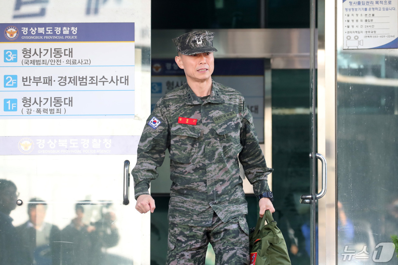 채상병 사건 관련 임성근 전 해병대 제1사단장, 검찰 소환 조사 진행 중