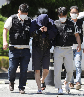 영장실질심사 출석하는 '파타야 살인' 피의자