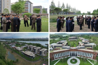 북한 김정은, 완공된 노동당 중앙간부학교 시찰…