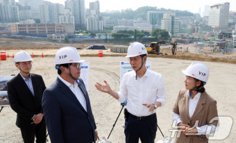 한덕수 총리, 흑석 재정비촉진지구 점검