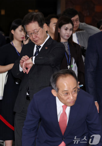 국회 개원기념식 참석하는 이재명·추경호