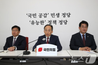 추경호 원내대표 기자간담회