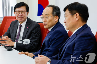 추경호 원내대표, 박형준 부산시장 면담