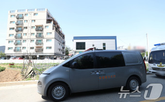 용인에서 발견된 대남전단 풍선