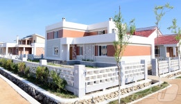 北 황해남도 역구도농장에 건설된 살림집