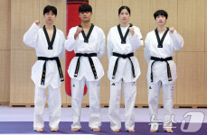 결의 다지는 태권도 대표팀