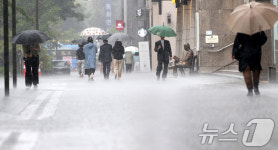 경북에 시간당 10~30㎜ 폭우 호우경보…홍수경보·주의보도 발령